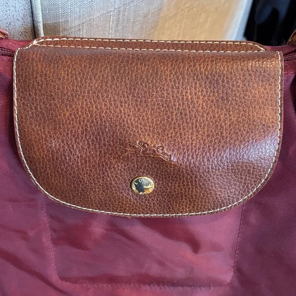 Longchamp le Pliage Burgundy Tote Bag Large - Picture 3 of 13